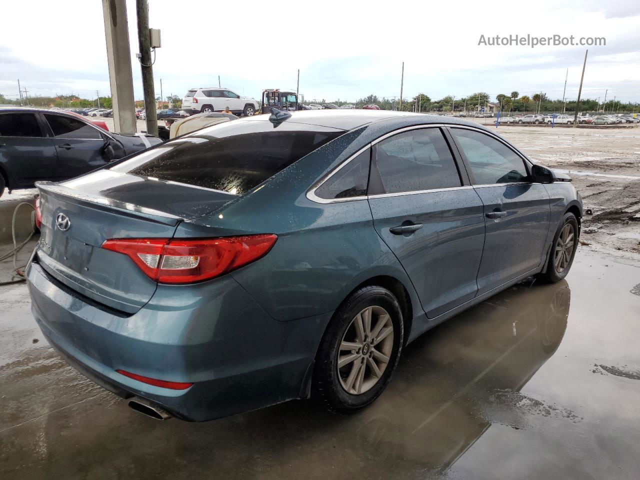 2017 Hyundai Sonata Se Синий vin: 5NPE24AF1HH447655