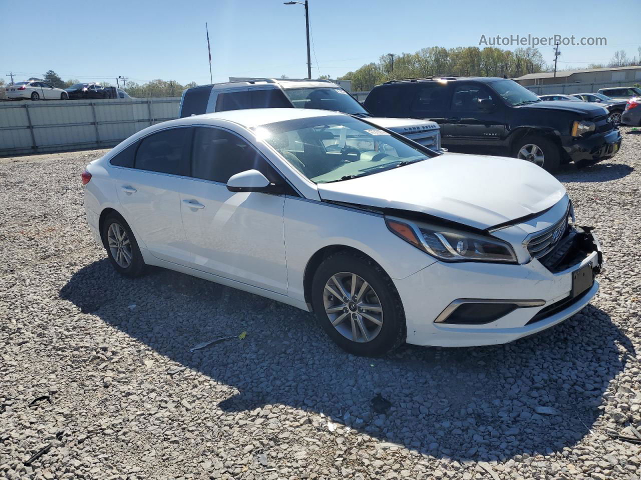 2017 Hyundai Sonata Se Белый vin: 5NPE24AF1HH516716