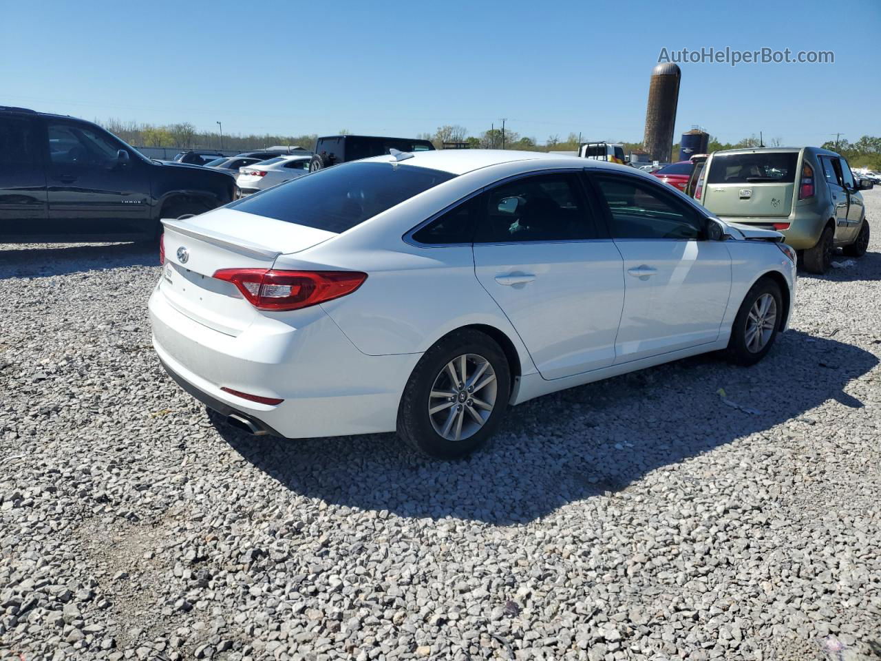 2017 Hyundai Sonata Se White vin: 5NPE24AF1HH516716