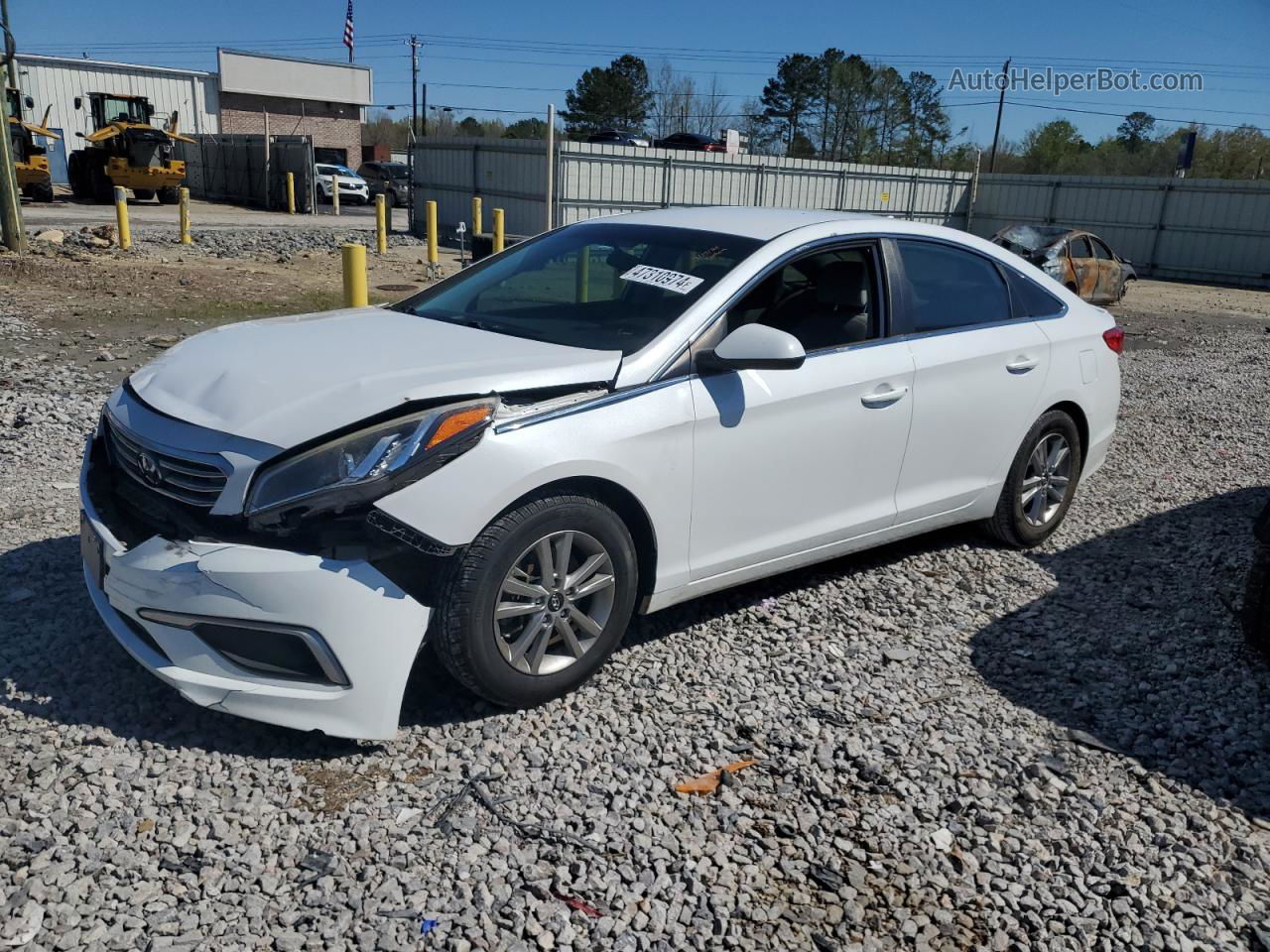 2017 Hyundai Sonata Se White vin: 5NPE24AF1HH516716