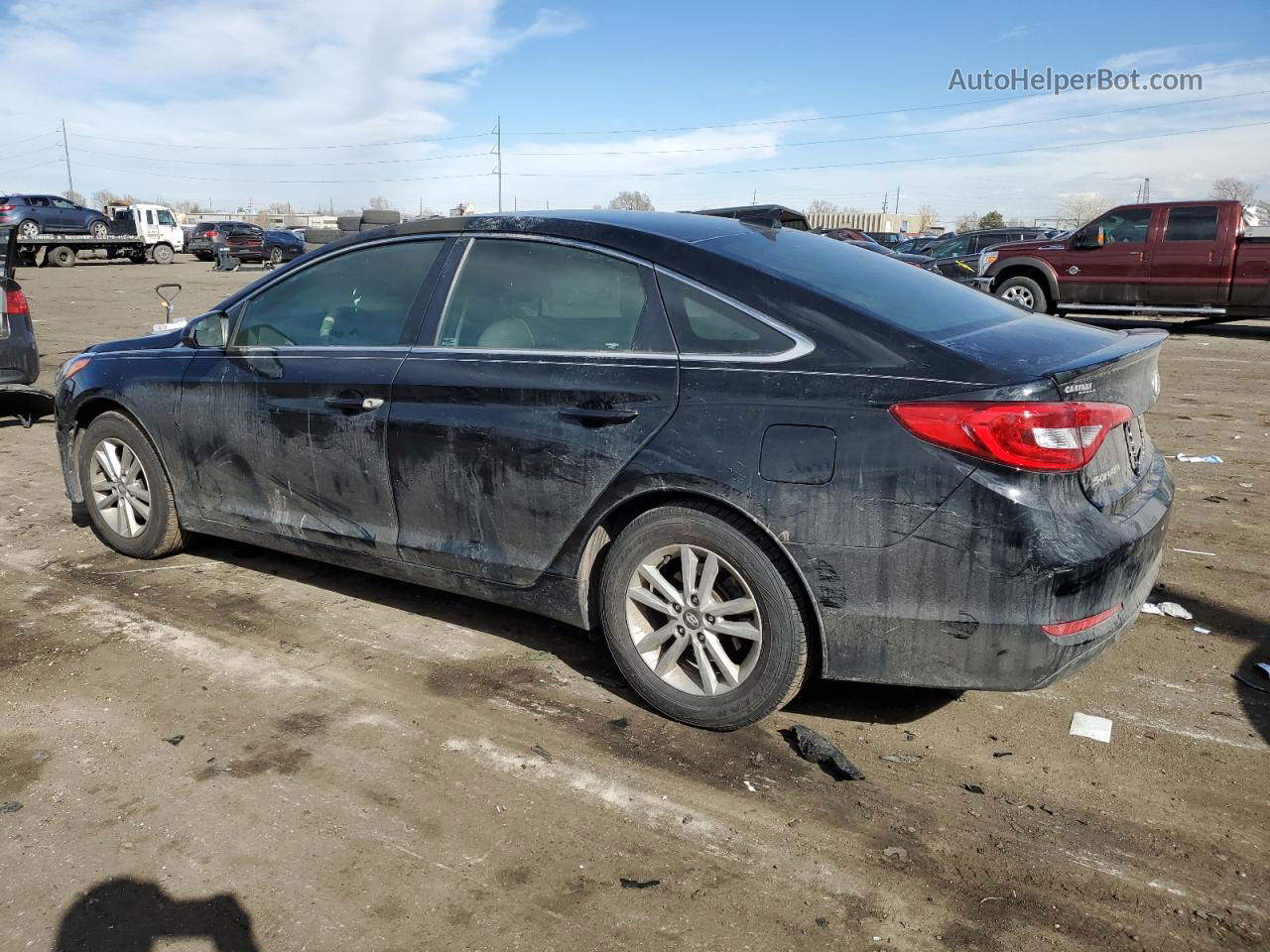 2017 Hyundai Sonata Se Black vin: 5NPE24AF1HH527666