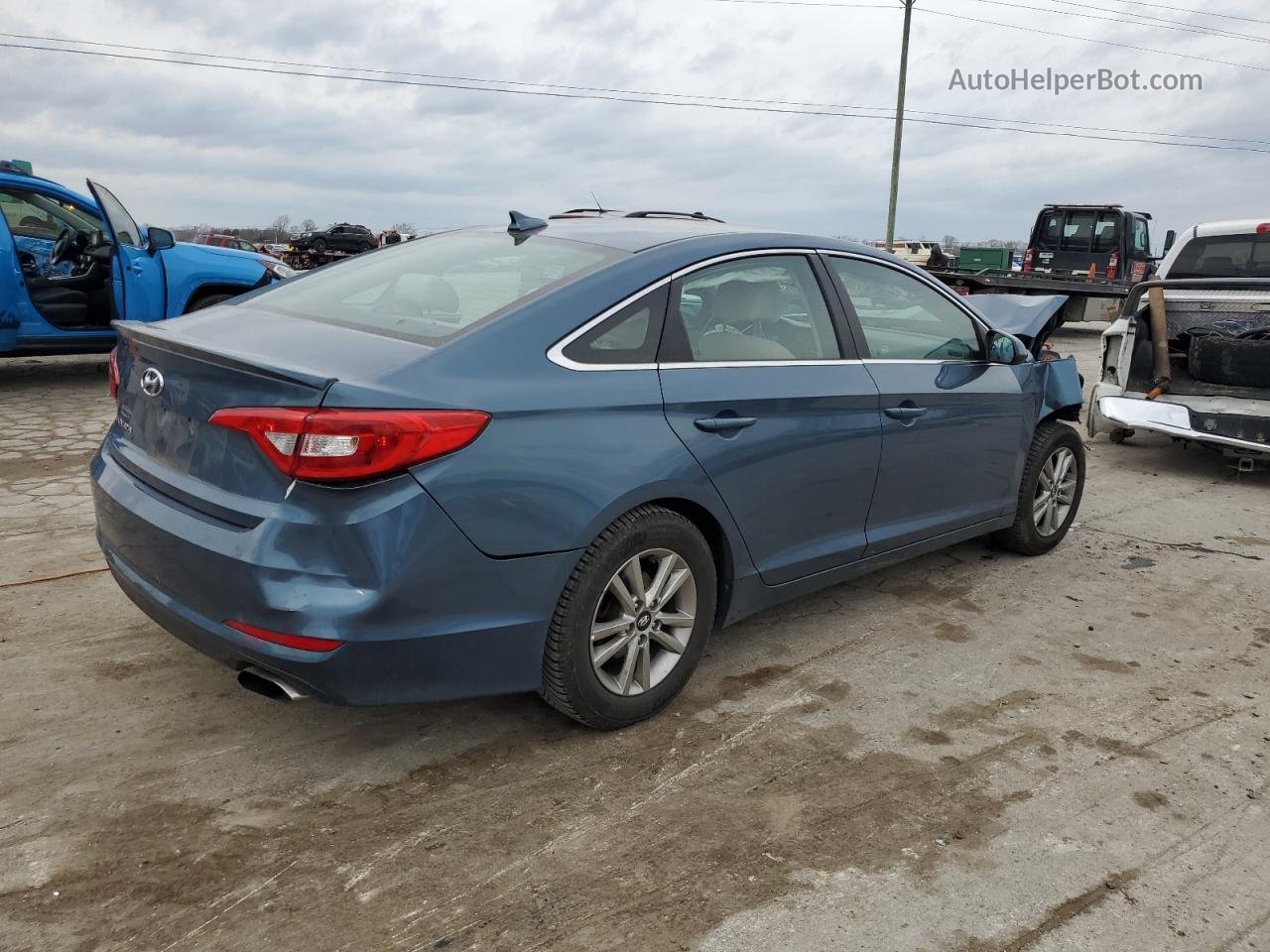 2017 Hyundai Sonata Se Blue vin: 5NPE24AF1HH536271