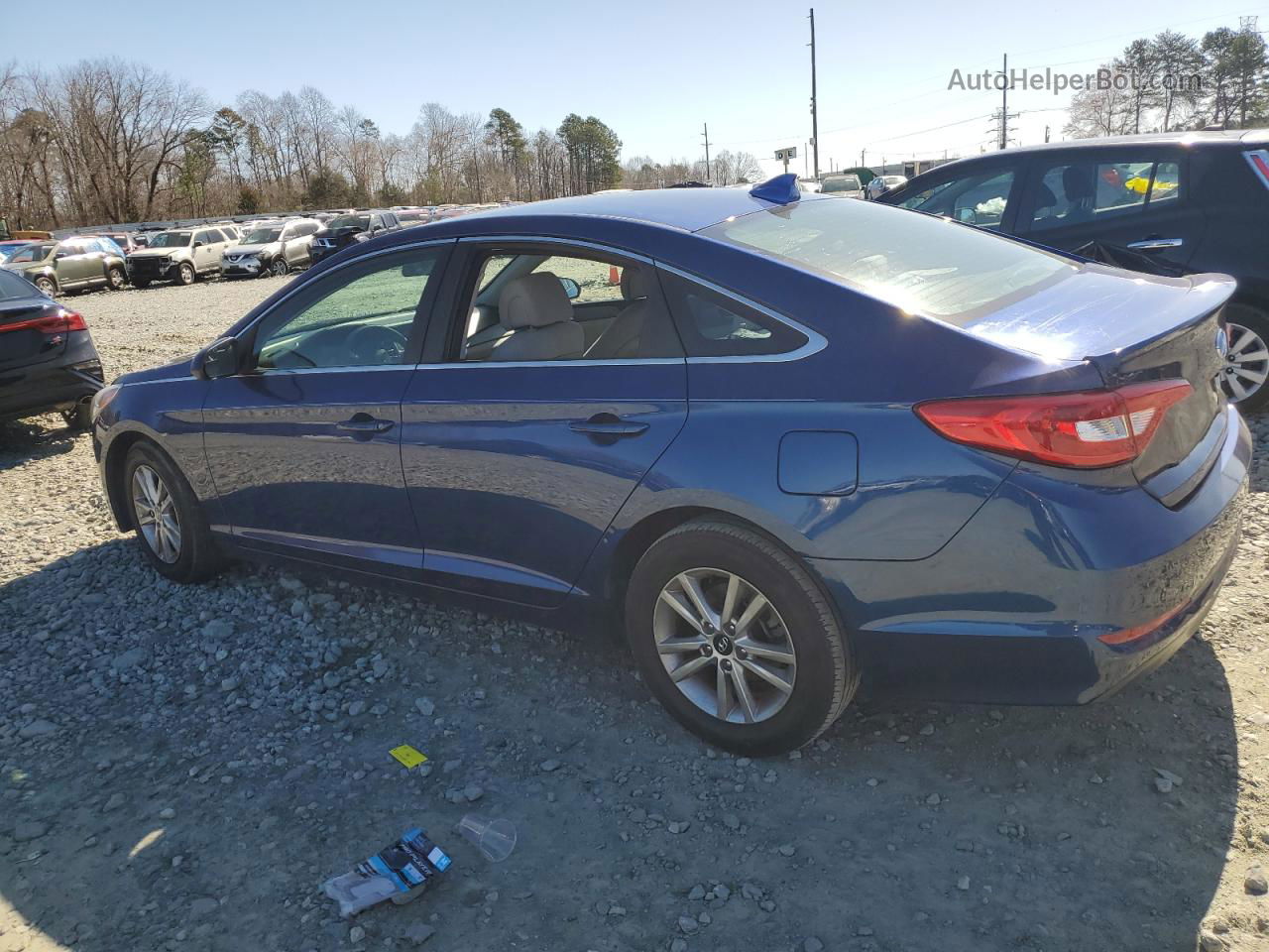 2017 Hyundai Sonata Se Blue vin: 5NPE24AF1HH536903