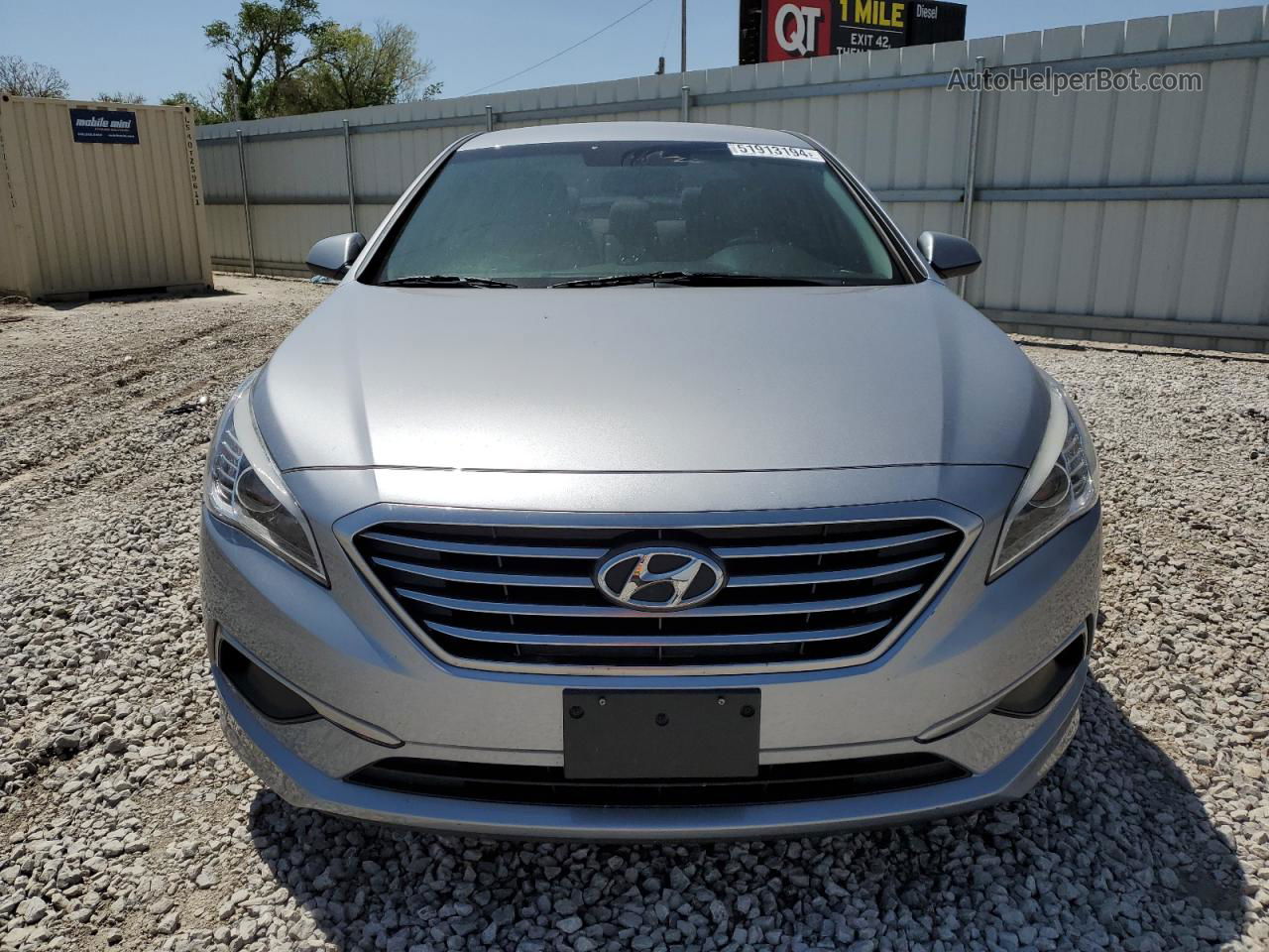 2017 Hyundai Sonata Se Silver vin: 5NPE24AF1HH568251