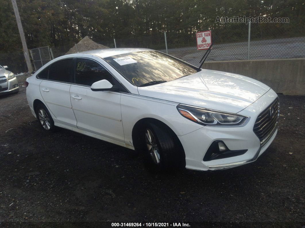 2018 Hyundai Sonata Se White vin: 5NPE24AF1JH617096