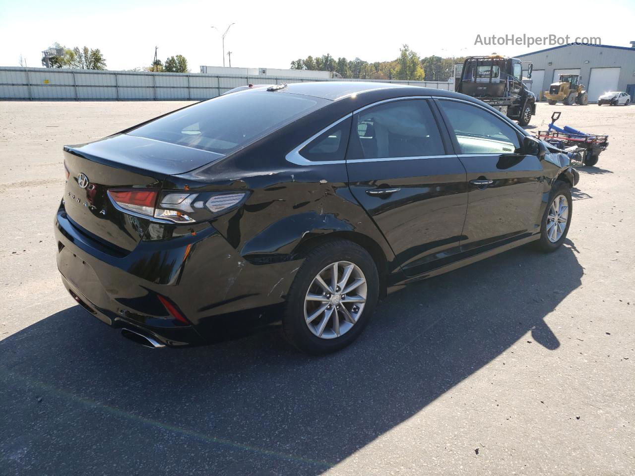 2018 Hyundai Sonata Se Черный vin: 5NPE24AF1JH617647