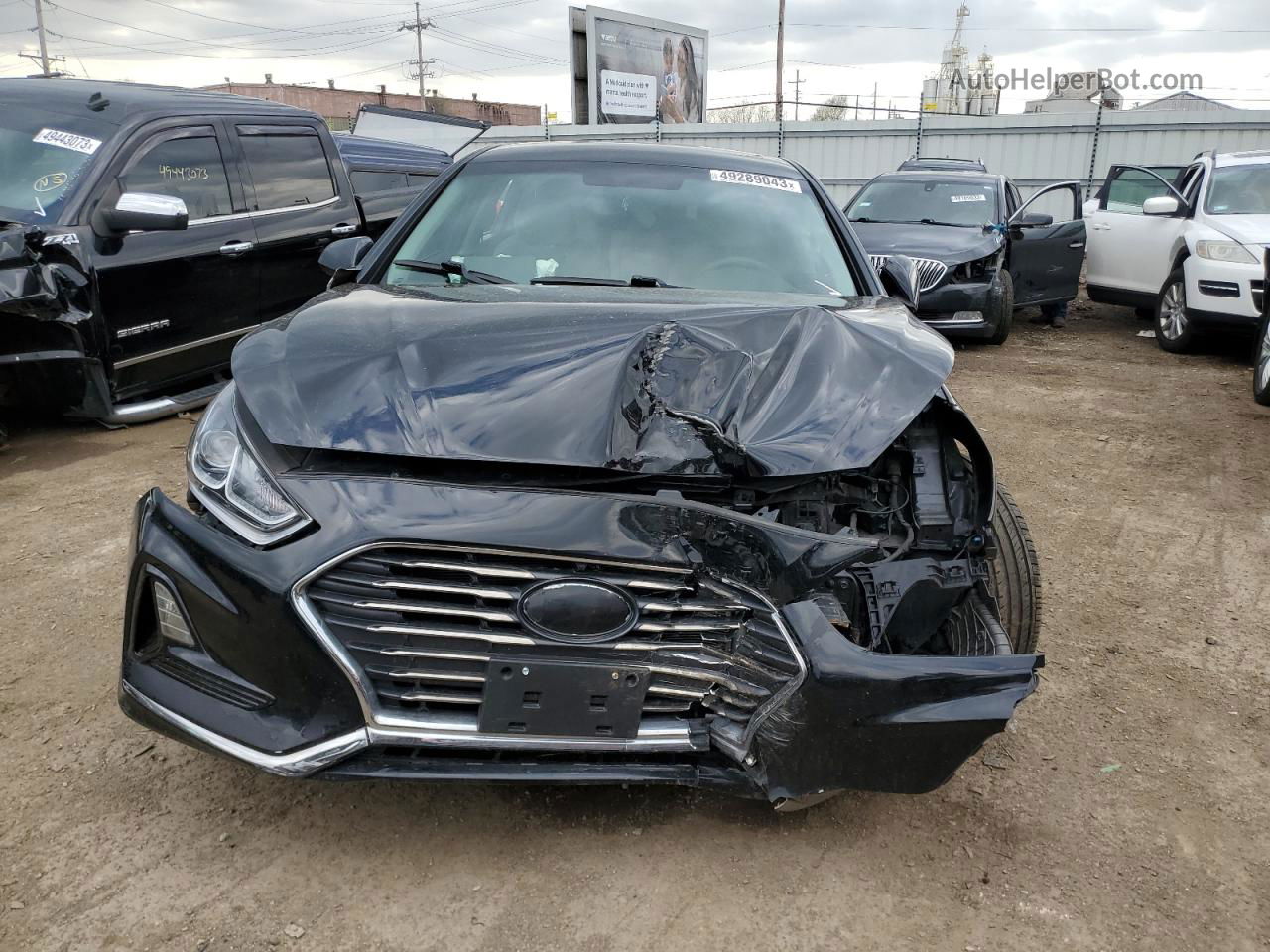 2018 Hyundai Sonata Se Черный vin: 5NPE24AF1JH647456