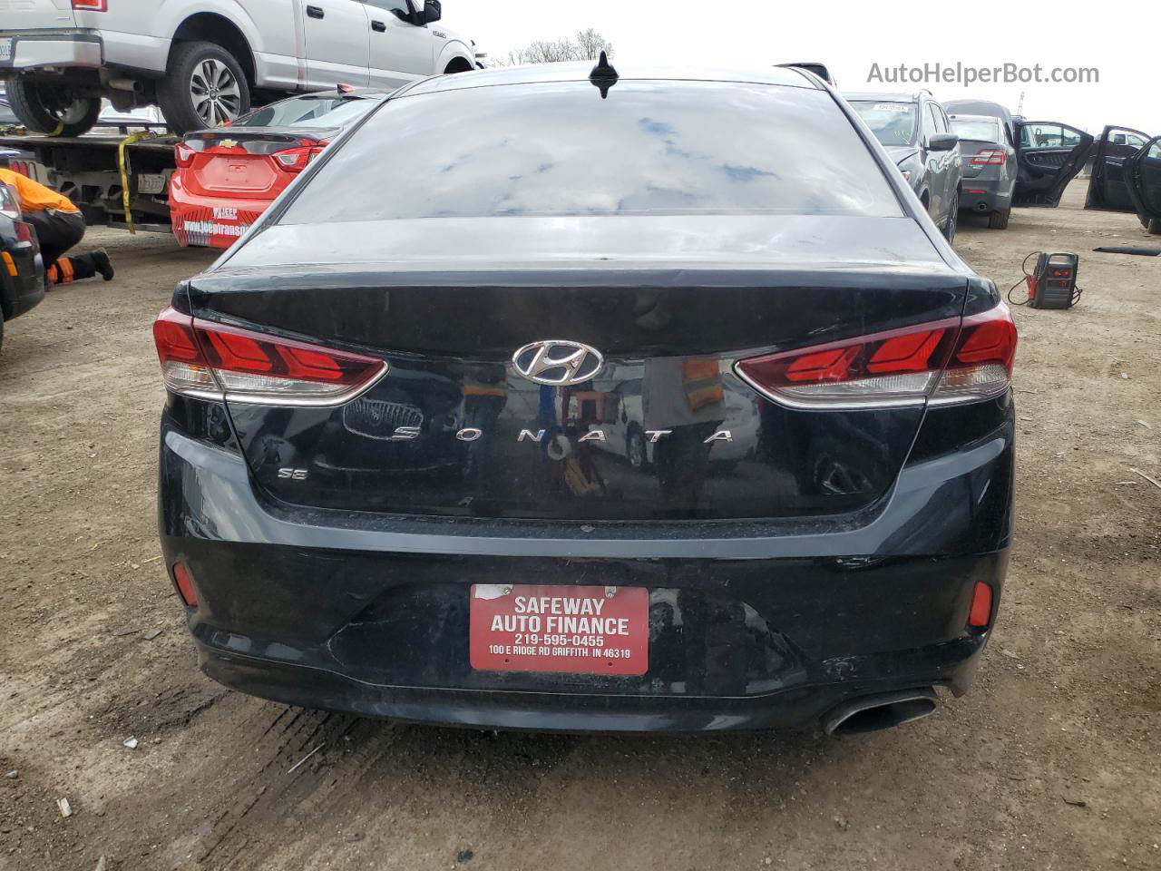 2018 Hyundai Sonata Se Черный vin: 5NPE24AF1JH647456