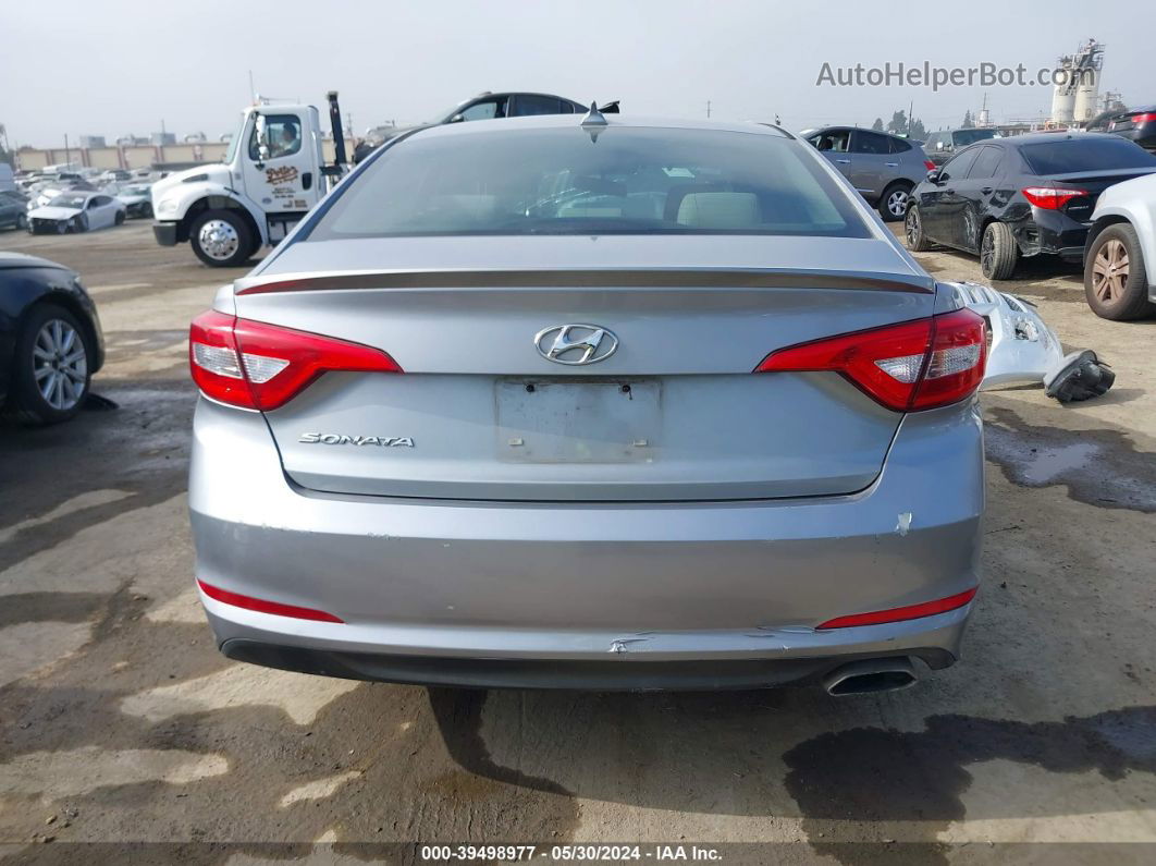 2015 Hyundai Sonata Se Silver vin: 5NPE24AF2FH144882