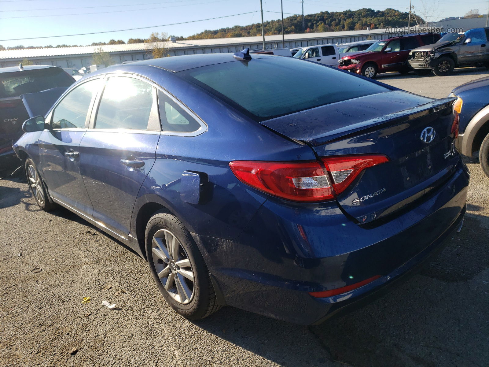 2015 Hyundai Sonata Se Синий vin: 5NPE24AF2FH203106