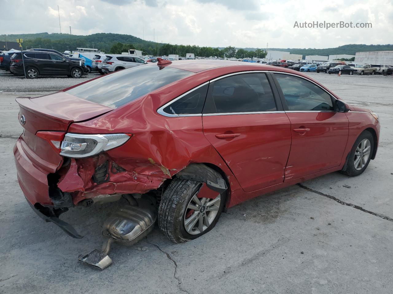 2017 Hyundai Sonata Se Красный vin: 5NPE24AF2HH460852