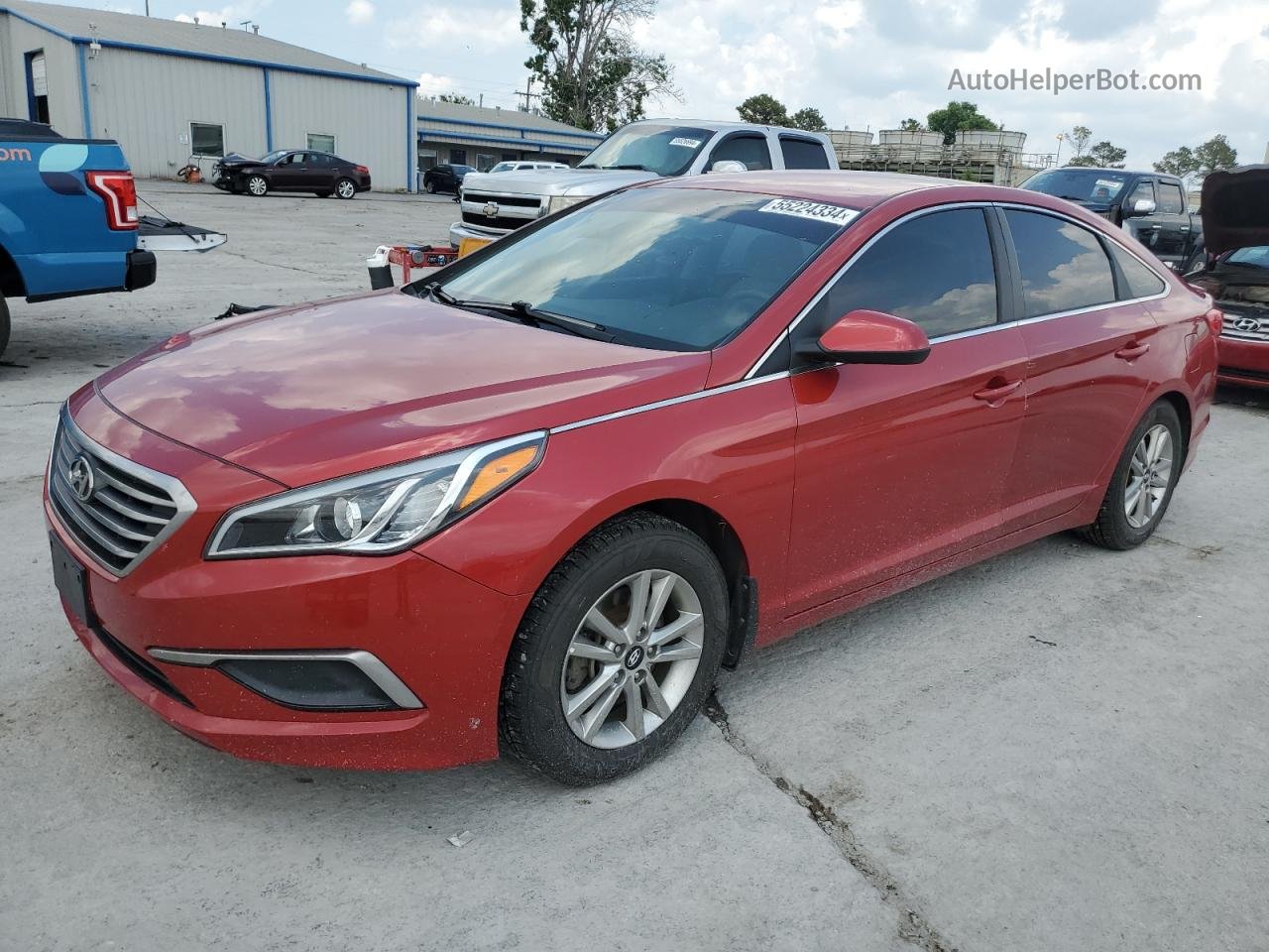 2017 Hyundai Sonata Se Red vin: 5NPE24AF2HH460852