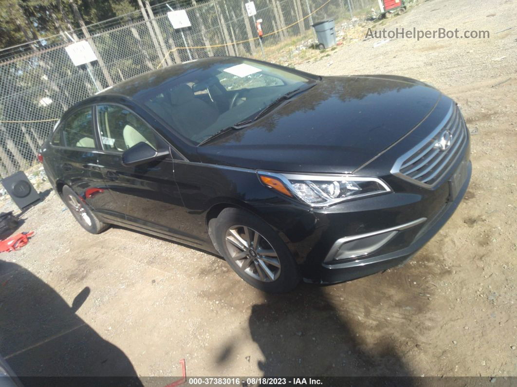 2017 Hyundai Sonata Se Черный vin: 5NPE24AF2HH480681