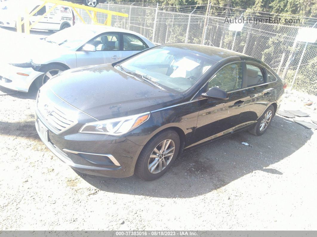 2017 Hyundai Sonata Se Black vin: 5NPE24AF2HH480681