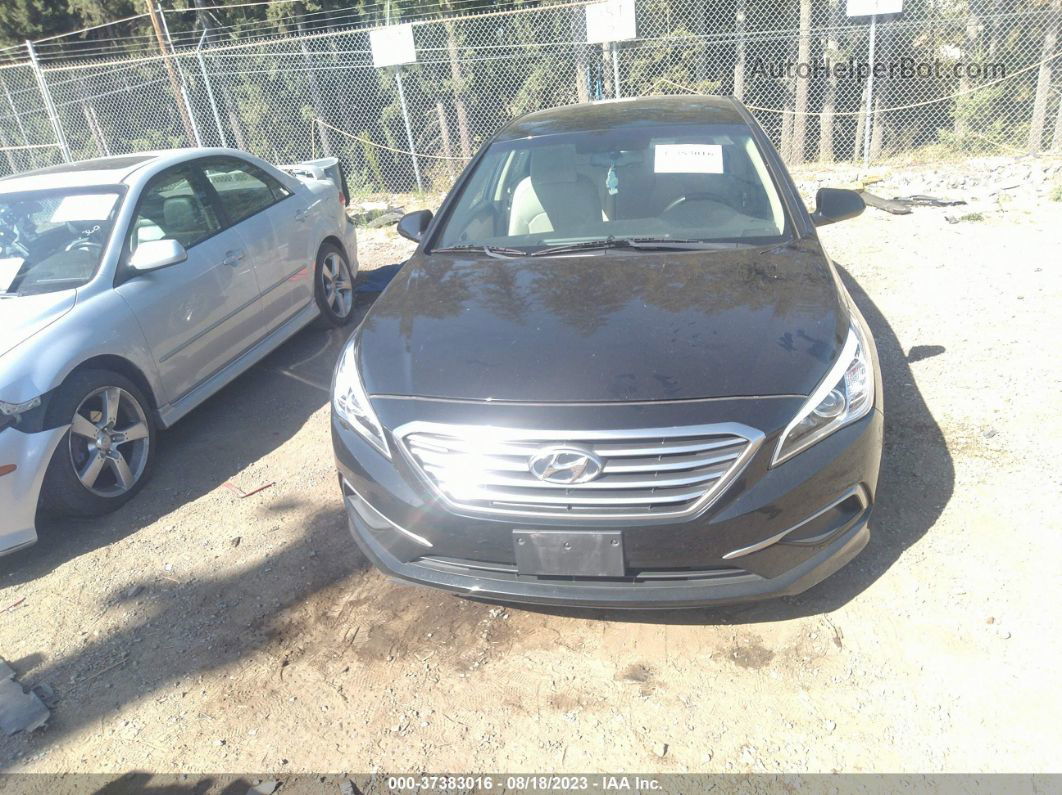 2017 Hyundai Sonata Se Черный vin: 5NPE24AF2HH480681