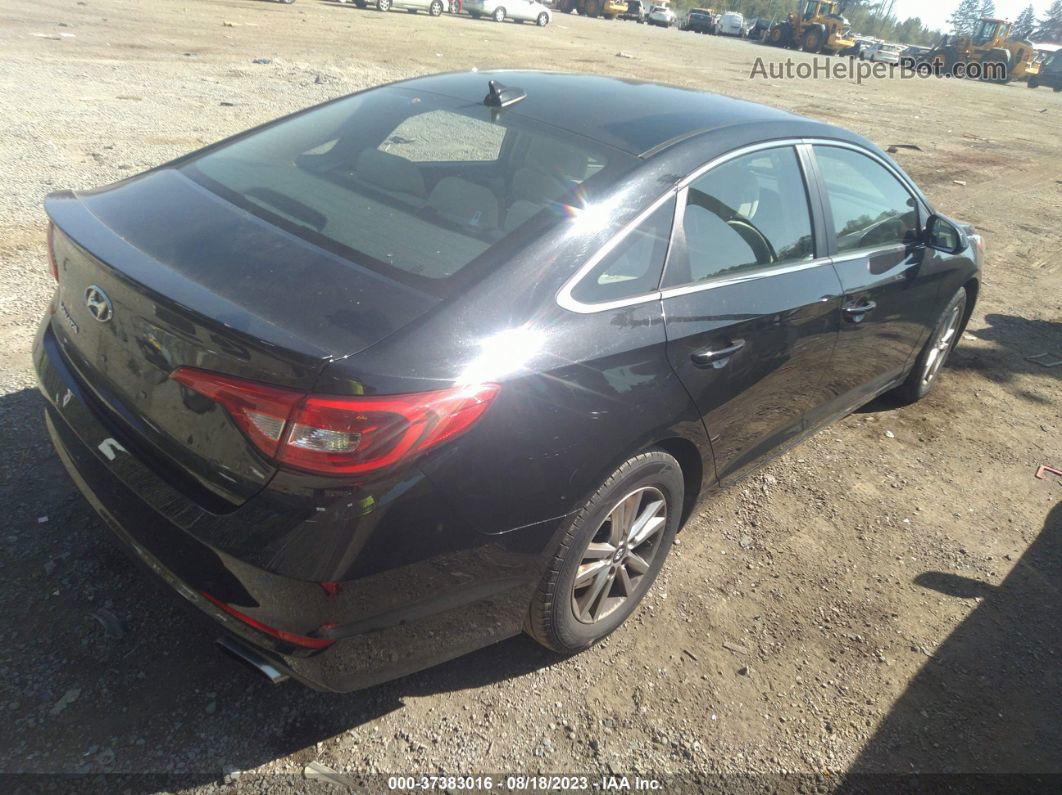 2017 Hyundai Sonata Se Black vin: 5NPE24AF2HH480681