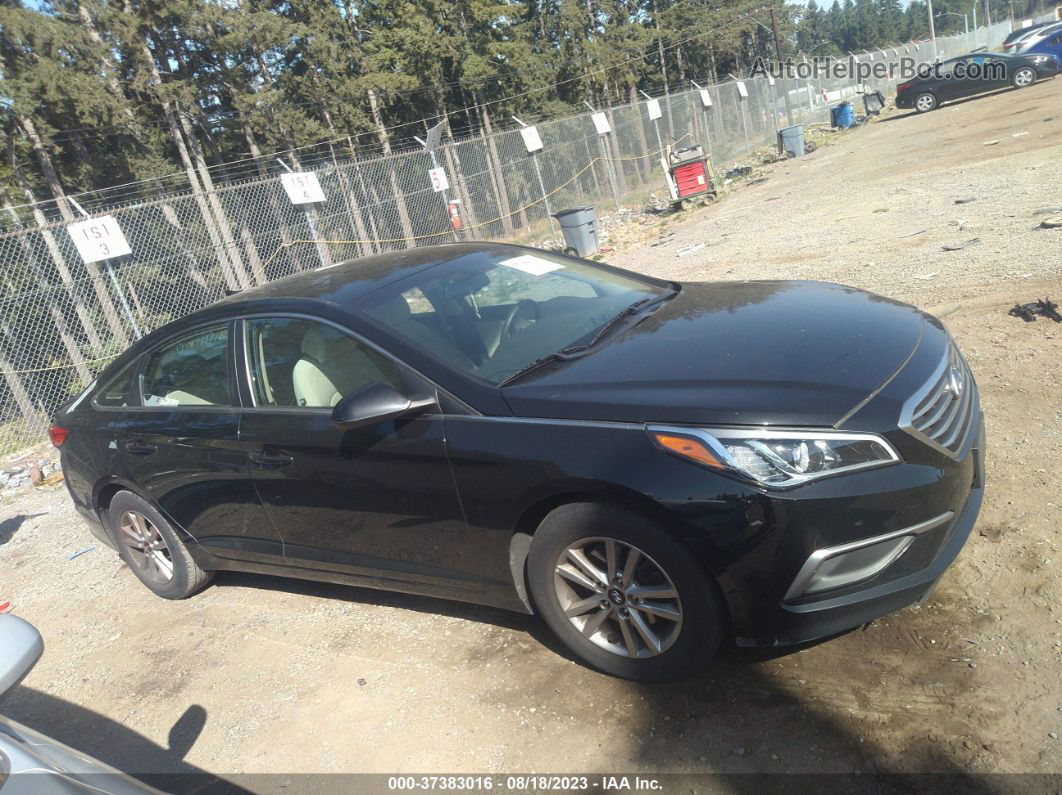 2017 Hyundai Sonata Se Black vin: 5NPE24AF2HH480681