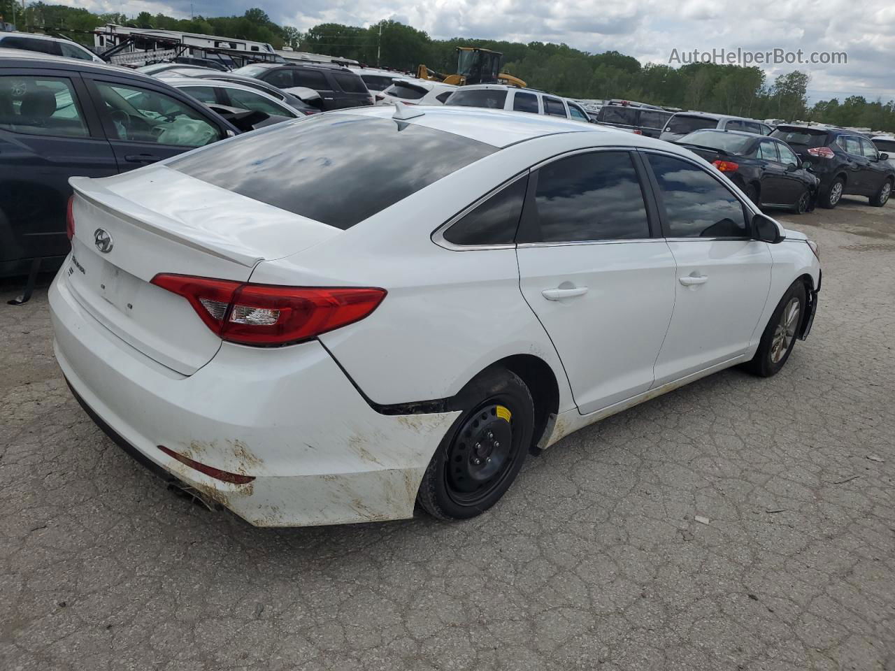 2017 Hyundai Sonata Se White vin: 5NPE24AF2HH491552