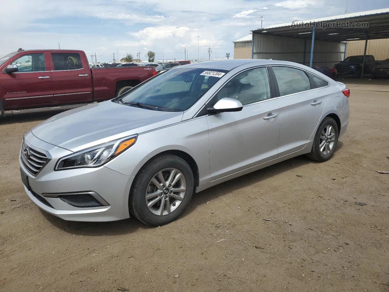 2017 Hyundai Sonata Se Silver vin: 5NPE24AF2HH496749