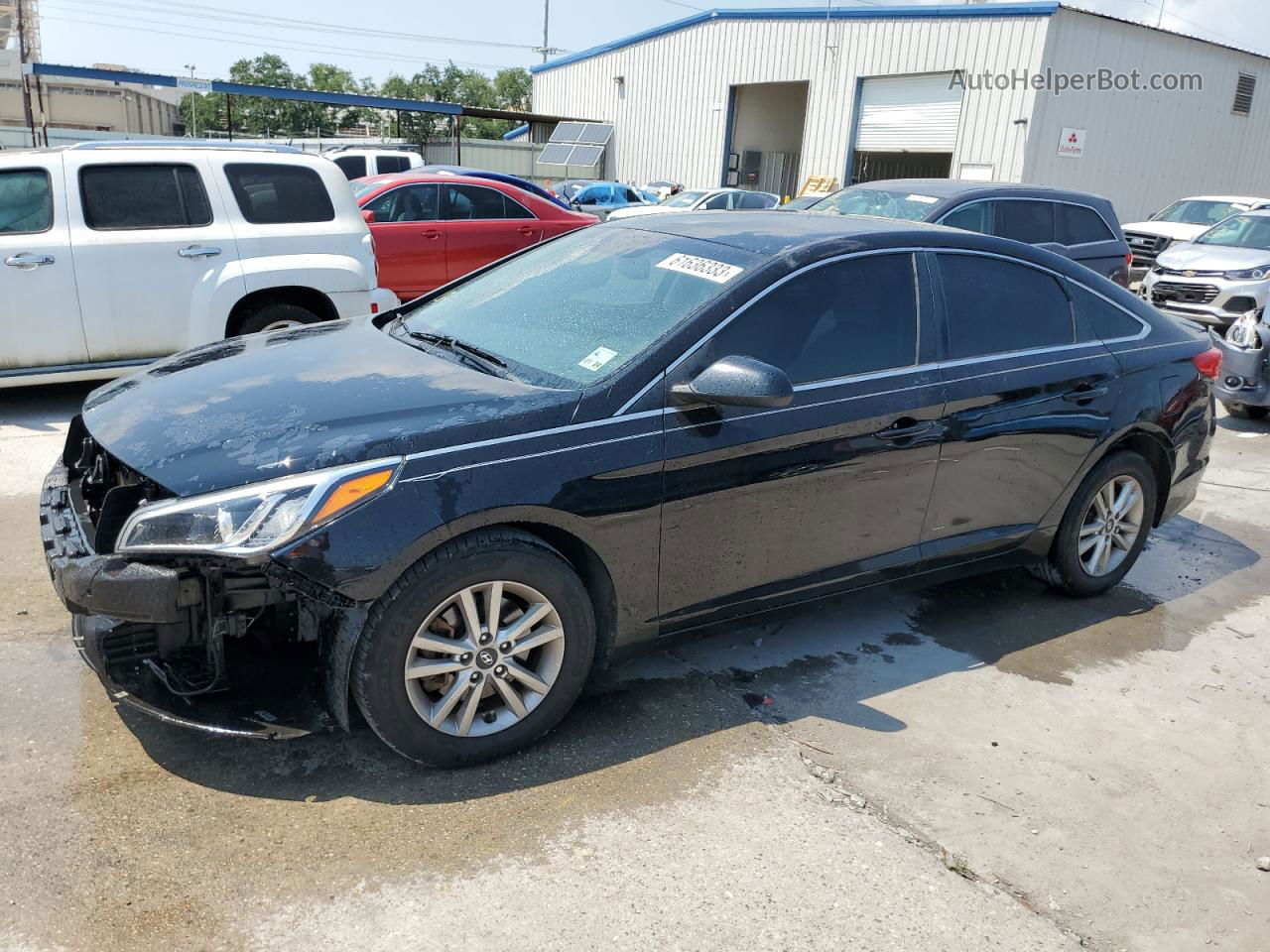 2017 Hyundai Sonata Se Черный vin: 5NPE24AF2HH523061