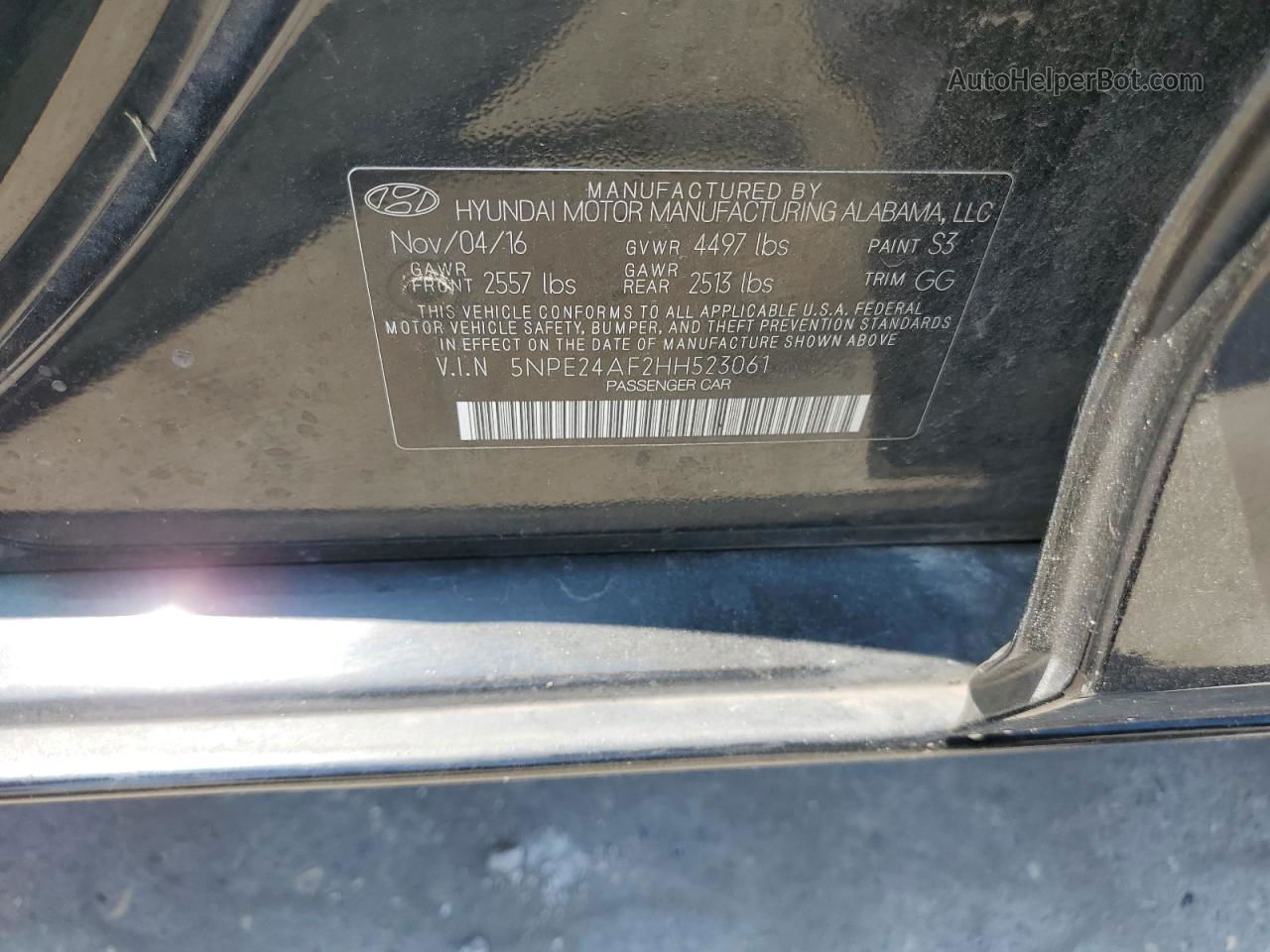 2017 Hyundai Sonata Se Черный vin: 5NPE24AF2HH523061
