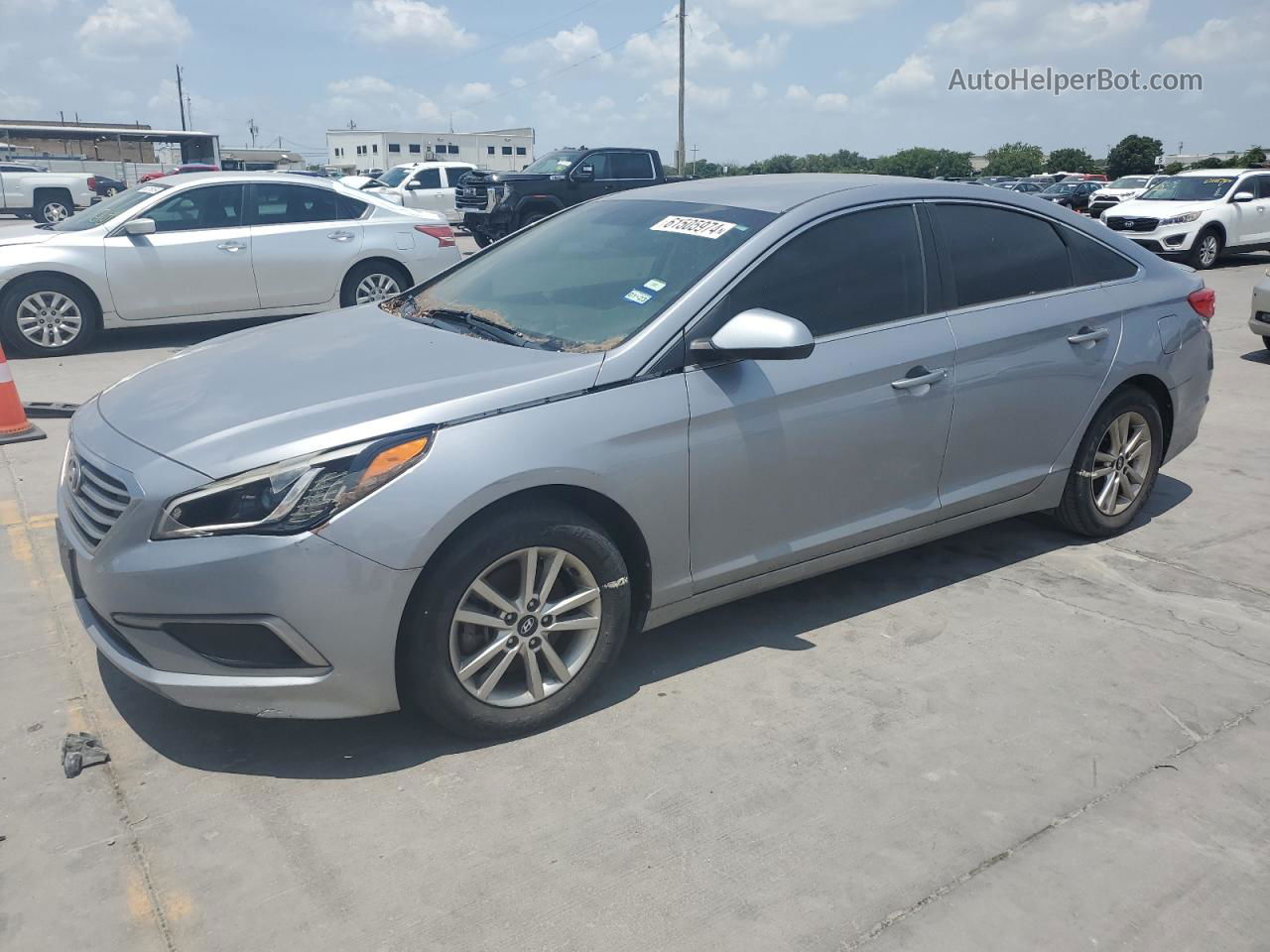 2017 Hyundai Sonata Se Синий vin: 5NPE24AF2HH541530