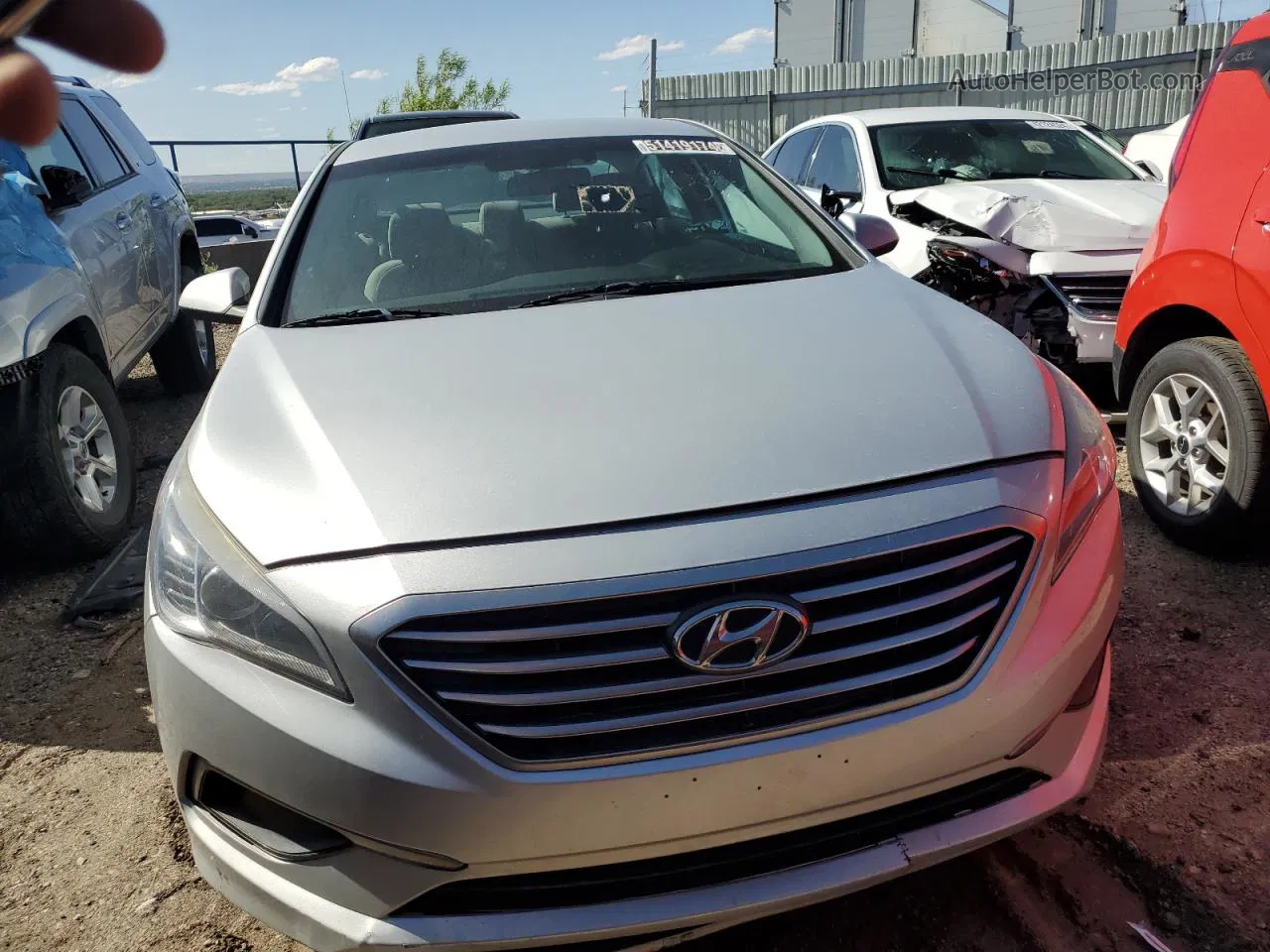 2017 Hyundai Sonata Se Silver vin: 5NPE24AF2HH554570