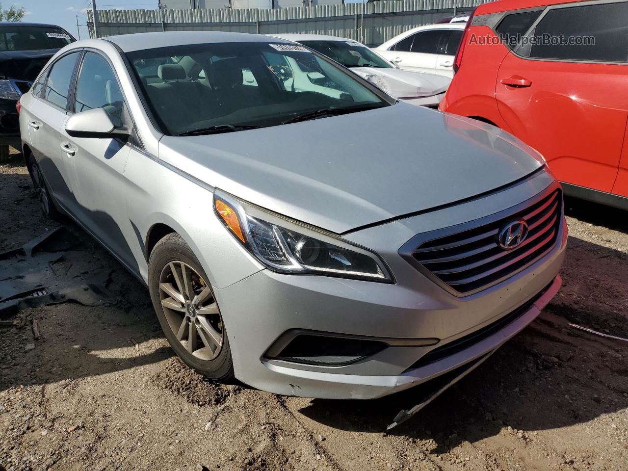 2017 Hyundai Sonata Se Silver vin: 5NPE24AF2HH554570