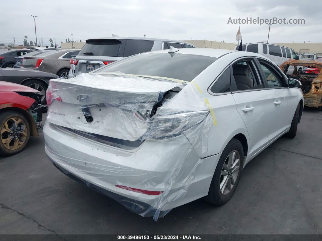 2017 Hyundai Sonata Se White vin: 5NPE24AF2HH575726