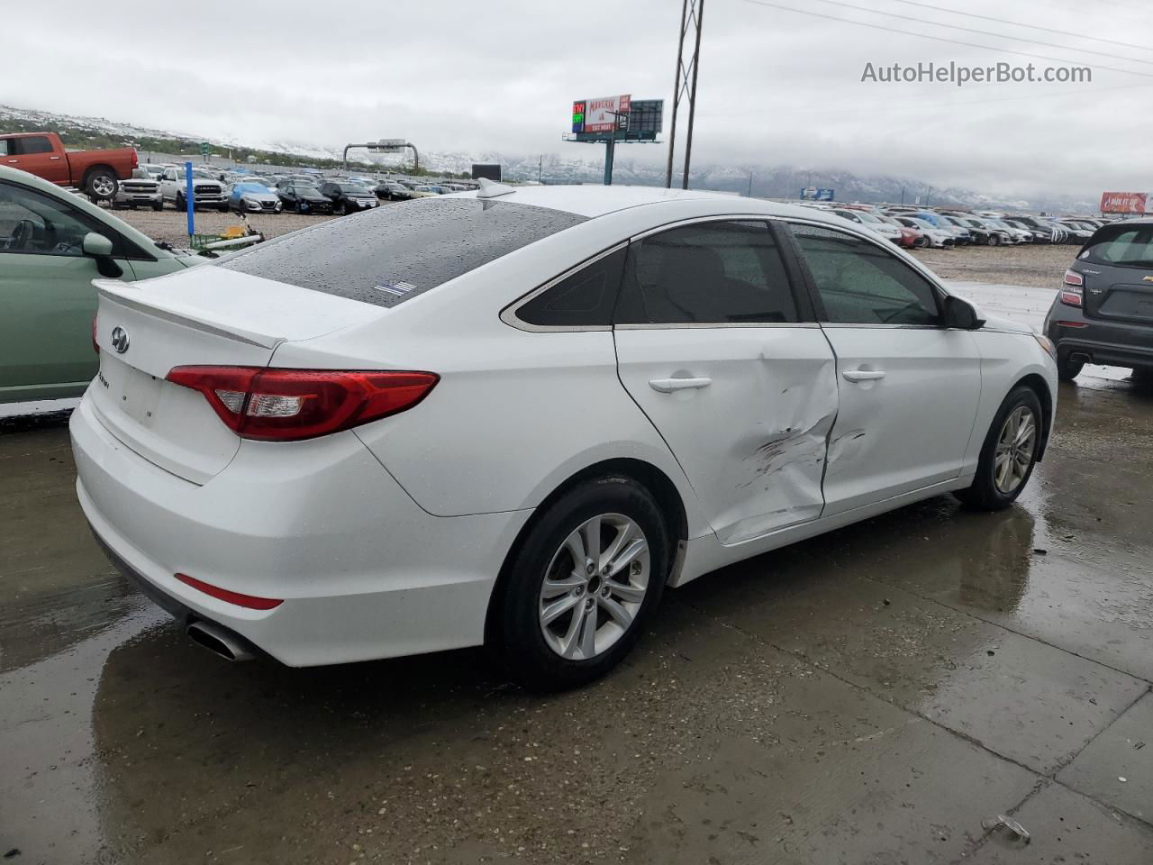 2017 Hyundai Sonata Se White vin: 5NPE24AF2HH581896