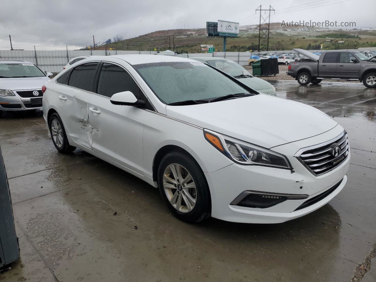 2017 Hyundai Sonata Se Белый vin: 5NPE24AF2HH581896