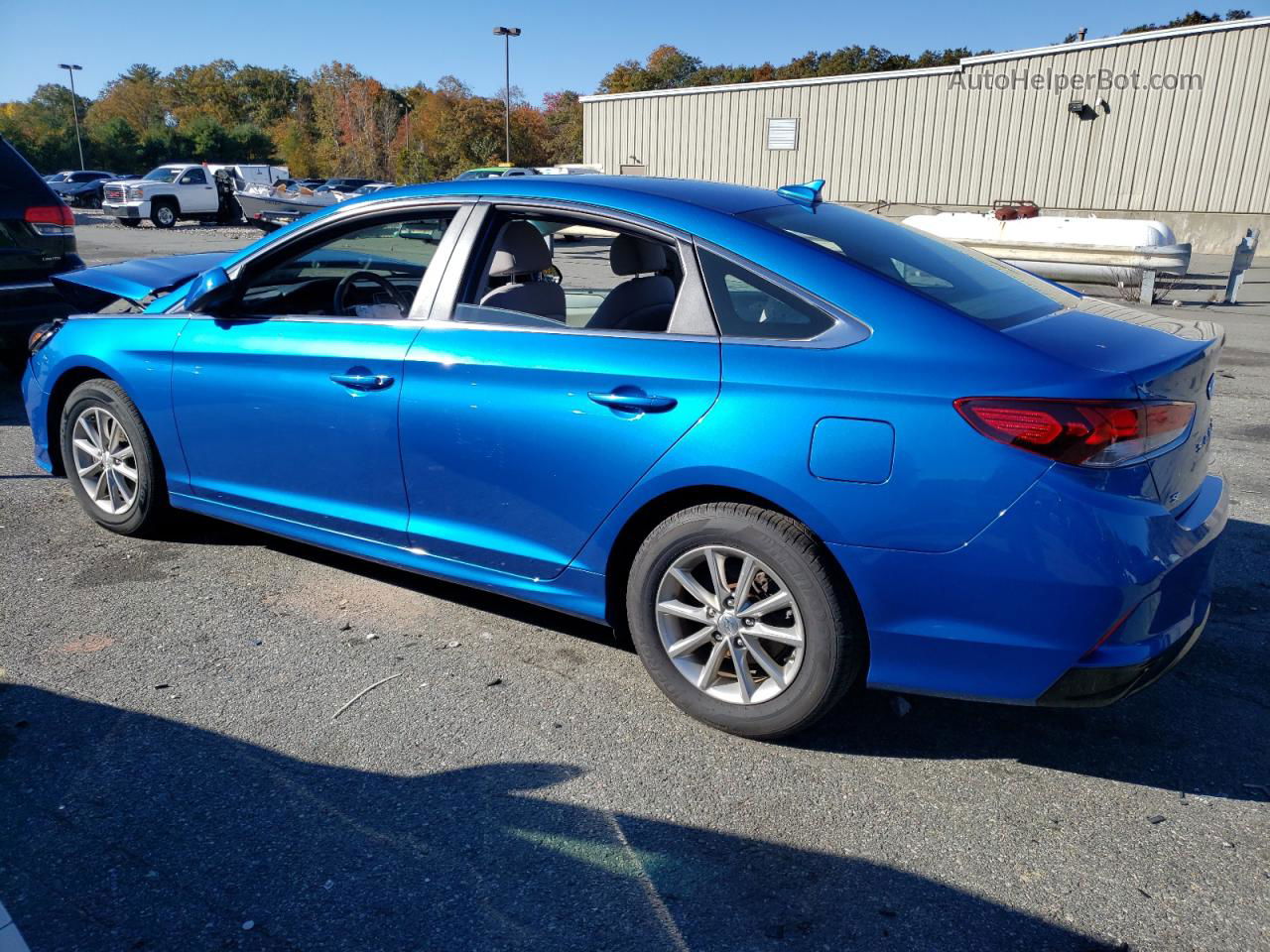 2018 Hyundai Sonata Se Синий vin: 5NPE24AF2JH613364