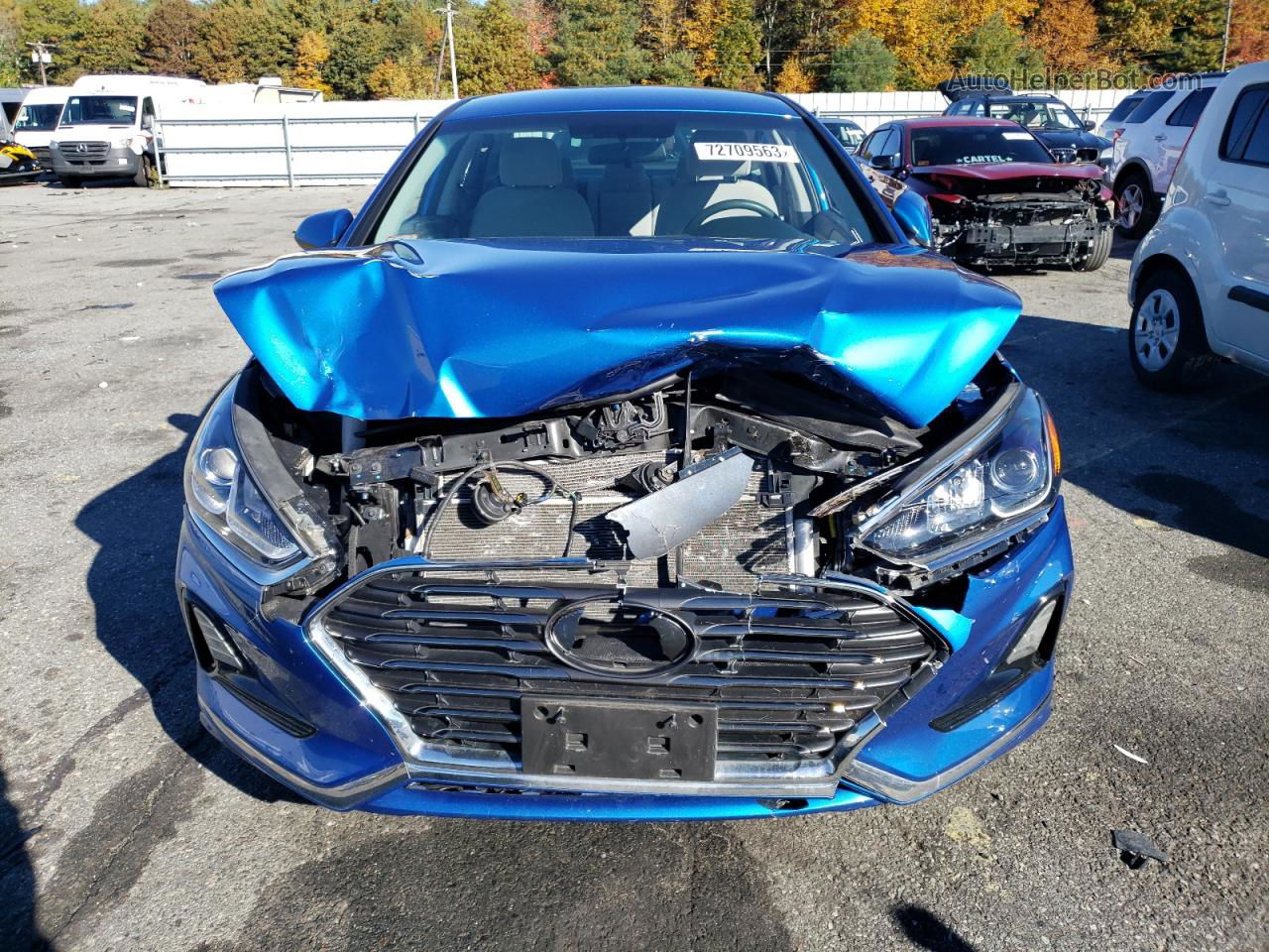 2018 Hyundai Sonata Se Blue vin: 5NPE24AF2JH613364