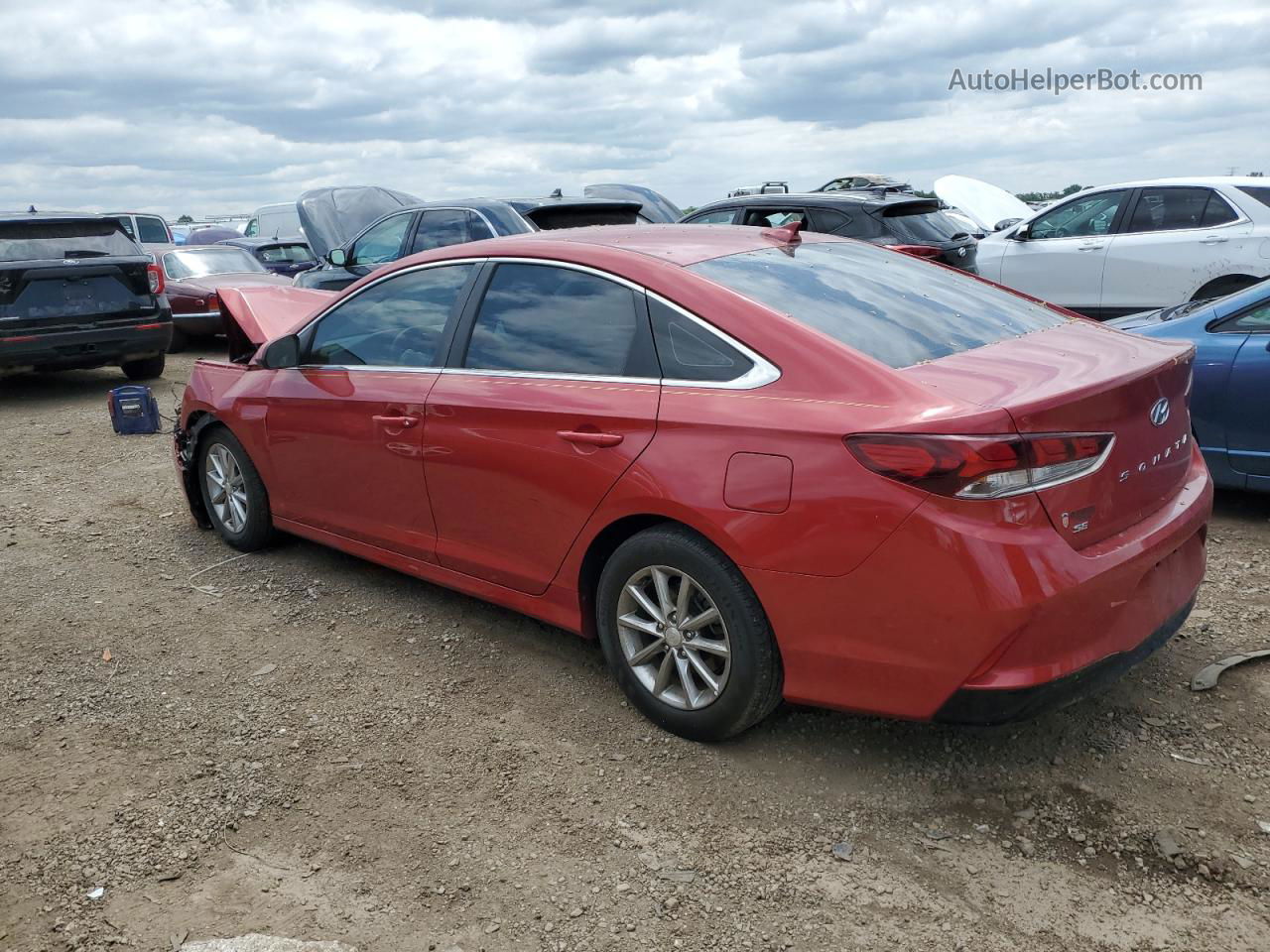 2018 Hyundai Sonata Se Темно-бордовый vin: 5NPE24AF2JH640886