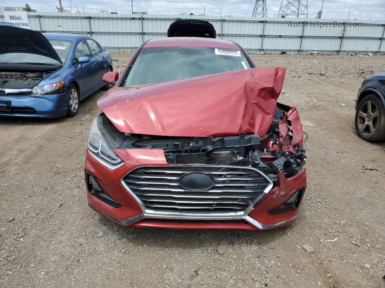 2018 Hyundai Sonata Se Темно-бордовый vin: 5NPE24AF2JH640886