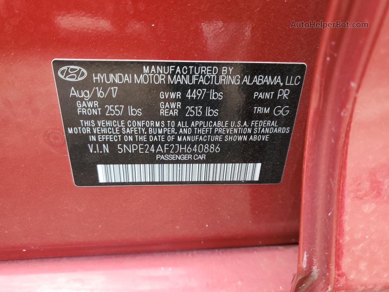 2018 Hyundai Sonata Se Темно-бордовый vin: 5NPE24AF2JH640886