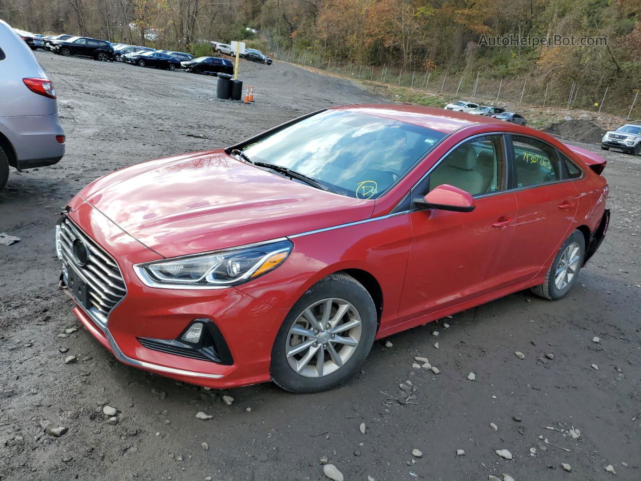 2018 Hyundai Sonata Se Red vin: 5NPE24AF2JH647420