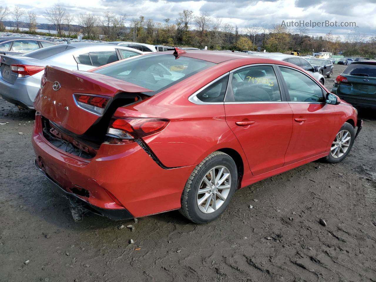 2018 Hyundai Sonata Se Red vin: 5NPE24AF2JH647420