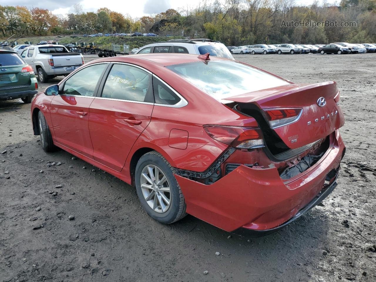 2018 Hyundai Sonata Se Red vin: 5NPE24AF2JH647420