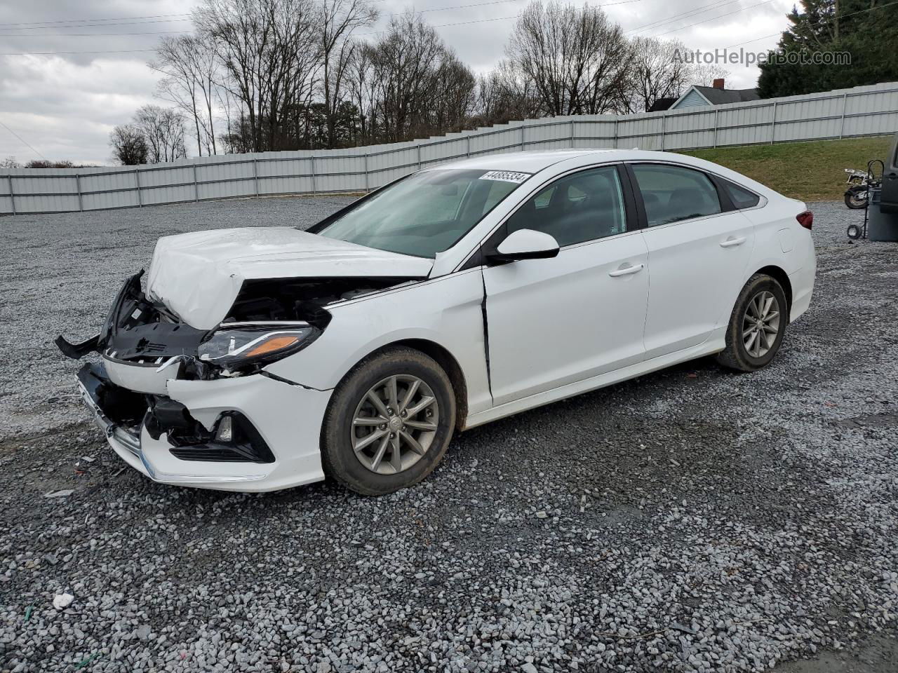 2018 Hyundai Sonata Se White vin: 5NPE24AF2JH709933