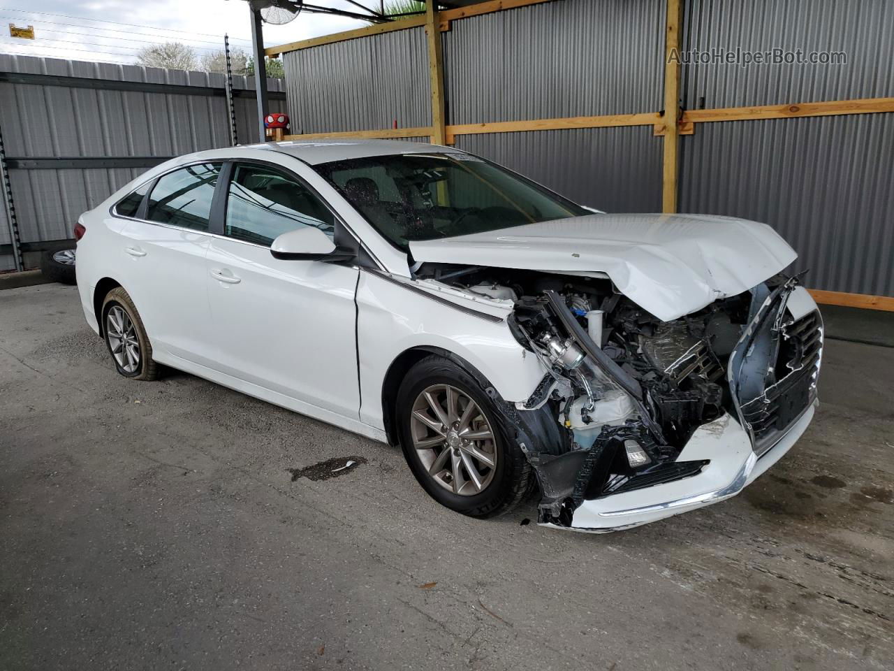 2018 Hyundai Sonata Se White vin: 5NPE24AF2JH713058