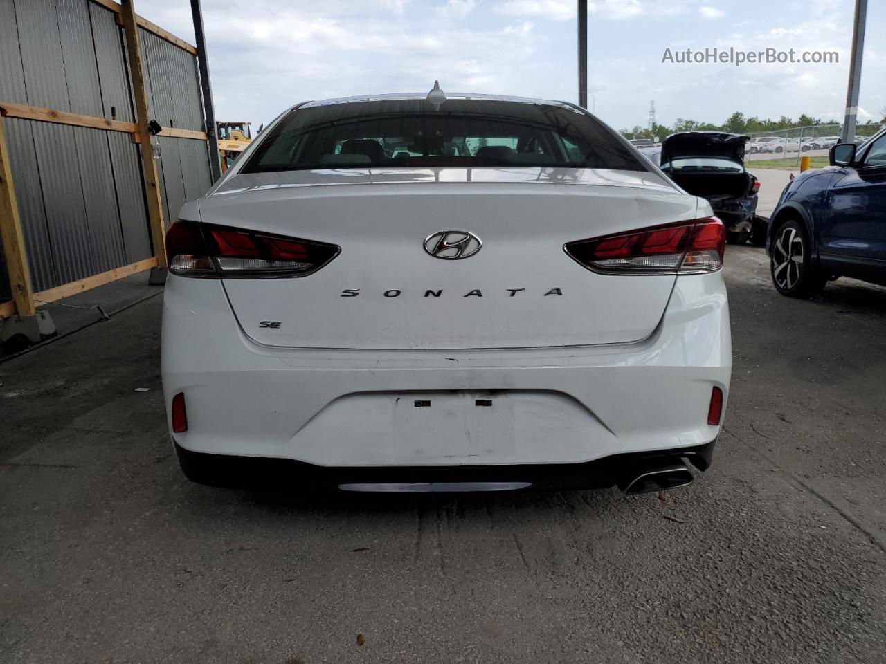 2018 Hyundai Sonata Se White vin: 5NPE24AF2JH713058