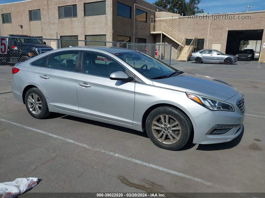 2015 Hyundai Sonata Se Gray vin: 5NPE24AF3FH073451