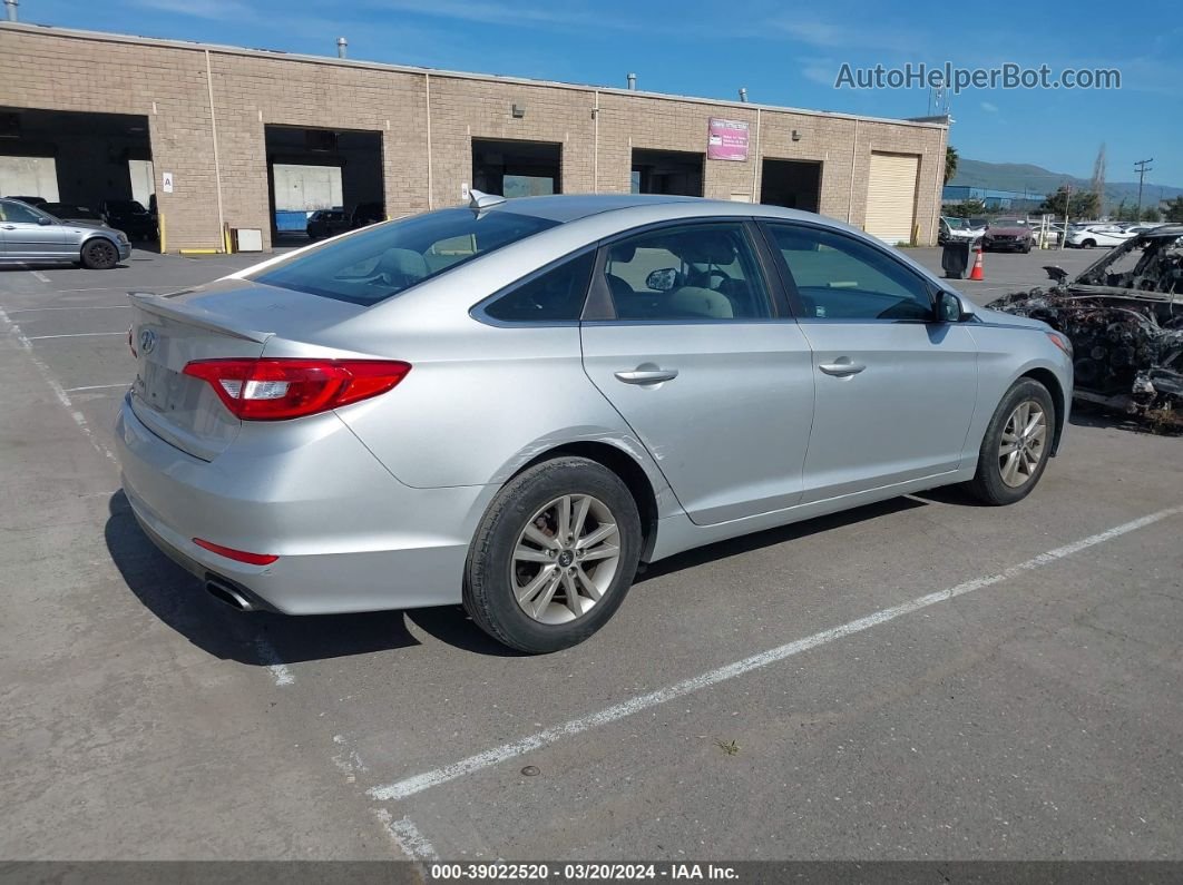 2015 Hyundai Sonata Se Gray vin: 5NPE24AF3FH073451