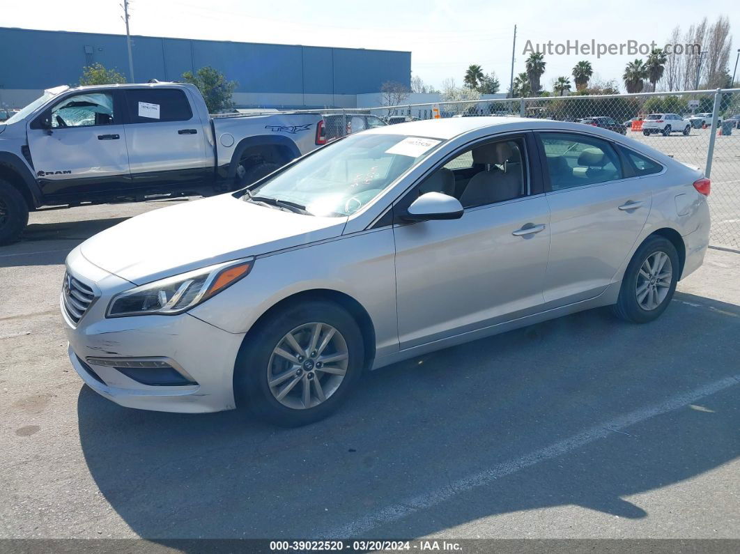 2015 Hyundai Sonata Se Gray vin: 5NPE24AF3FH073451