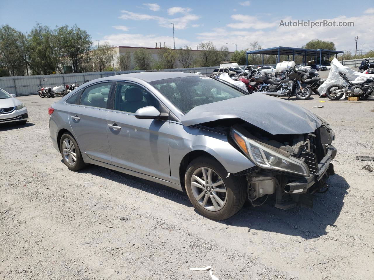 2017 Hyundai Sonata Se Silver vin: 5NPE24AF3HH451884