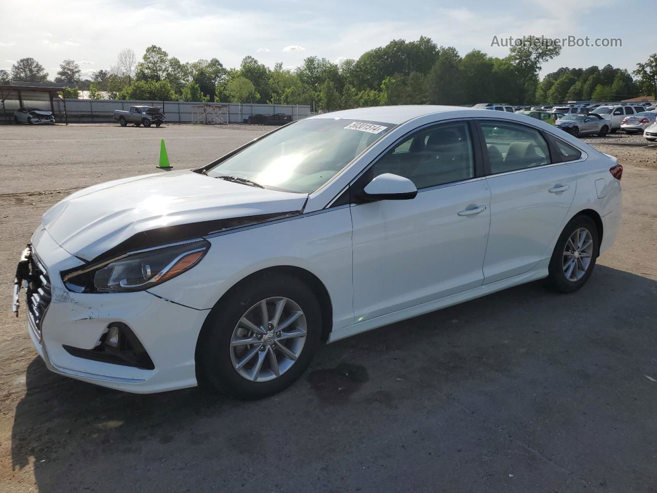 2018 Hyundai Sonata Se White vin: 5NPE24AF3JH603958