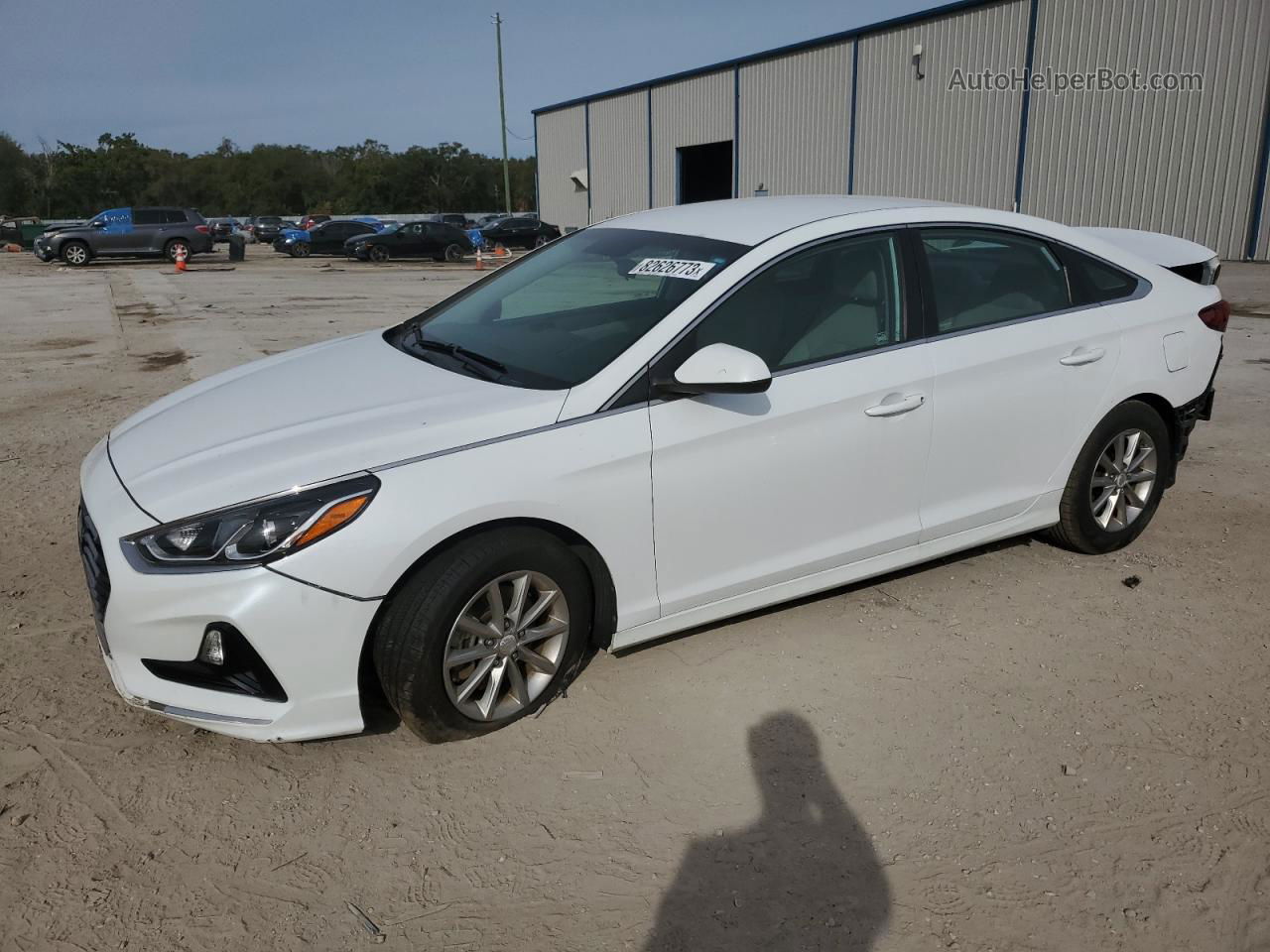 2018 Hyundai Sonata Se White vin: 5NPE24AF3JH605144