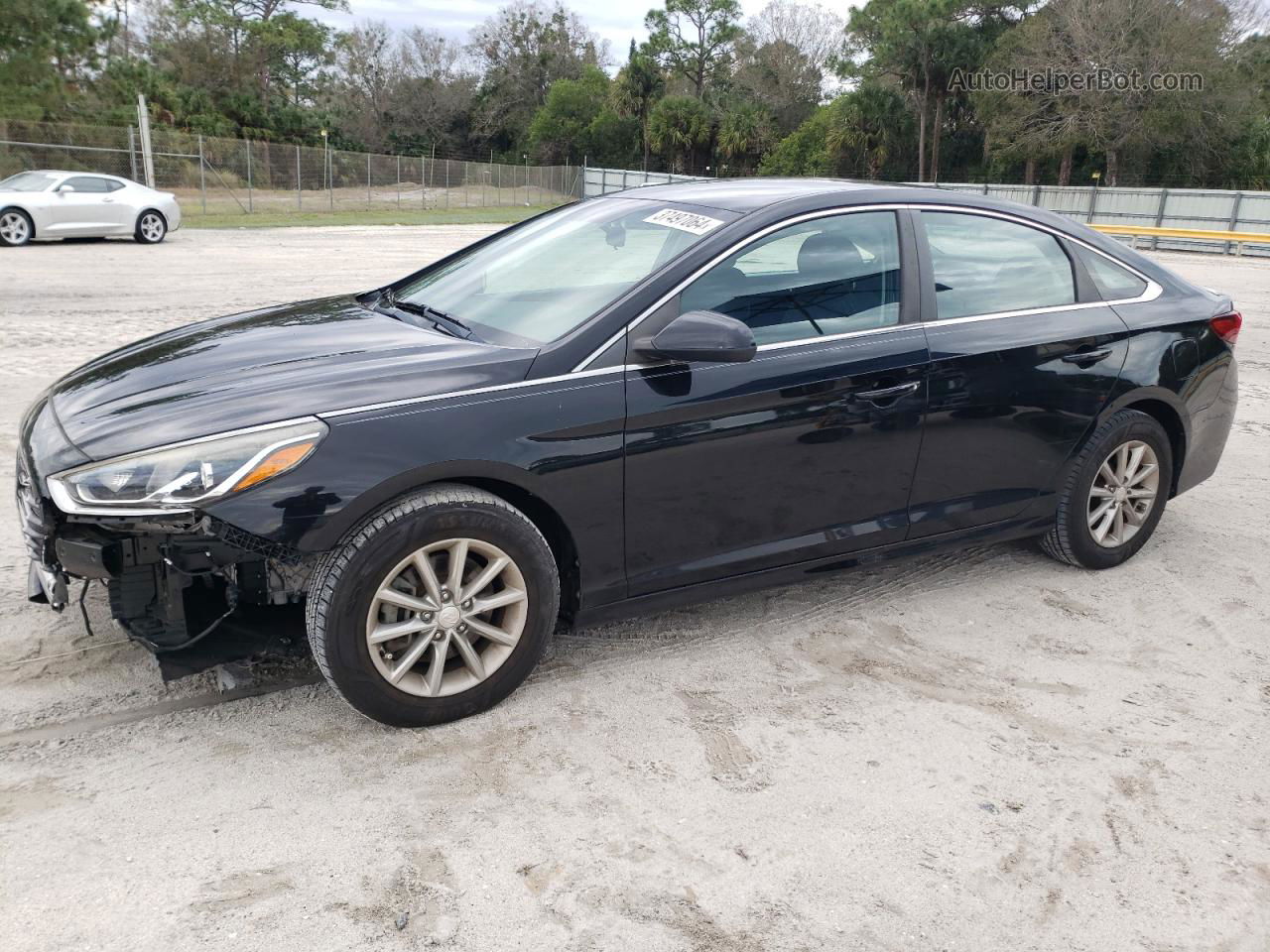 2018 Hyundai Sonata Se Black vin: 5NPE24AF3JH612983