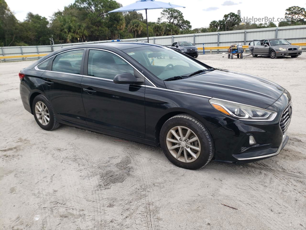 2018 Hyundai Sonata Se Black vin: 5NPE24AF3JH612983